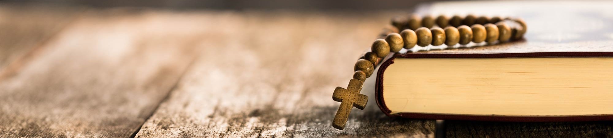 Cross Necklace on Bible